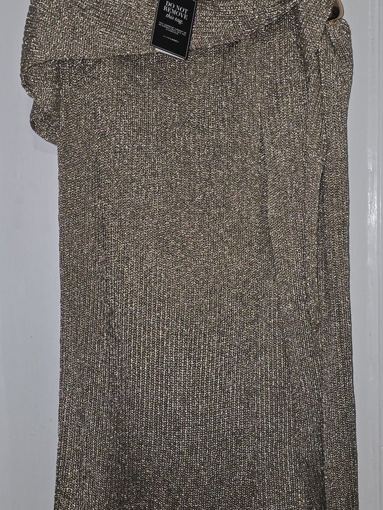 JLUXLABEL Dresses & Skirts - JLUXLABEL Metallic Gold Knit Midi Dress
